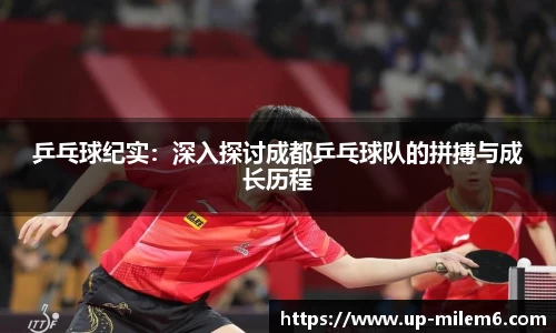 乒乓球纪实：深入探讨成都乒乓球队的拼搏与成长历程